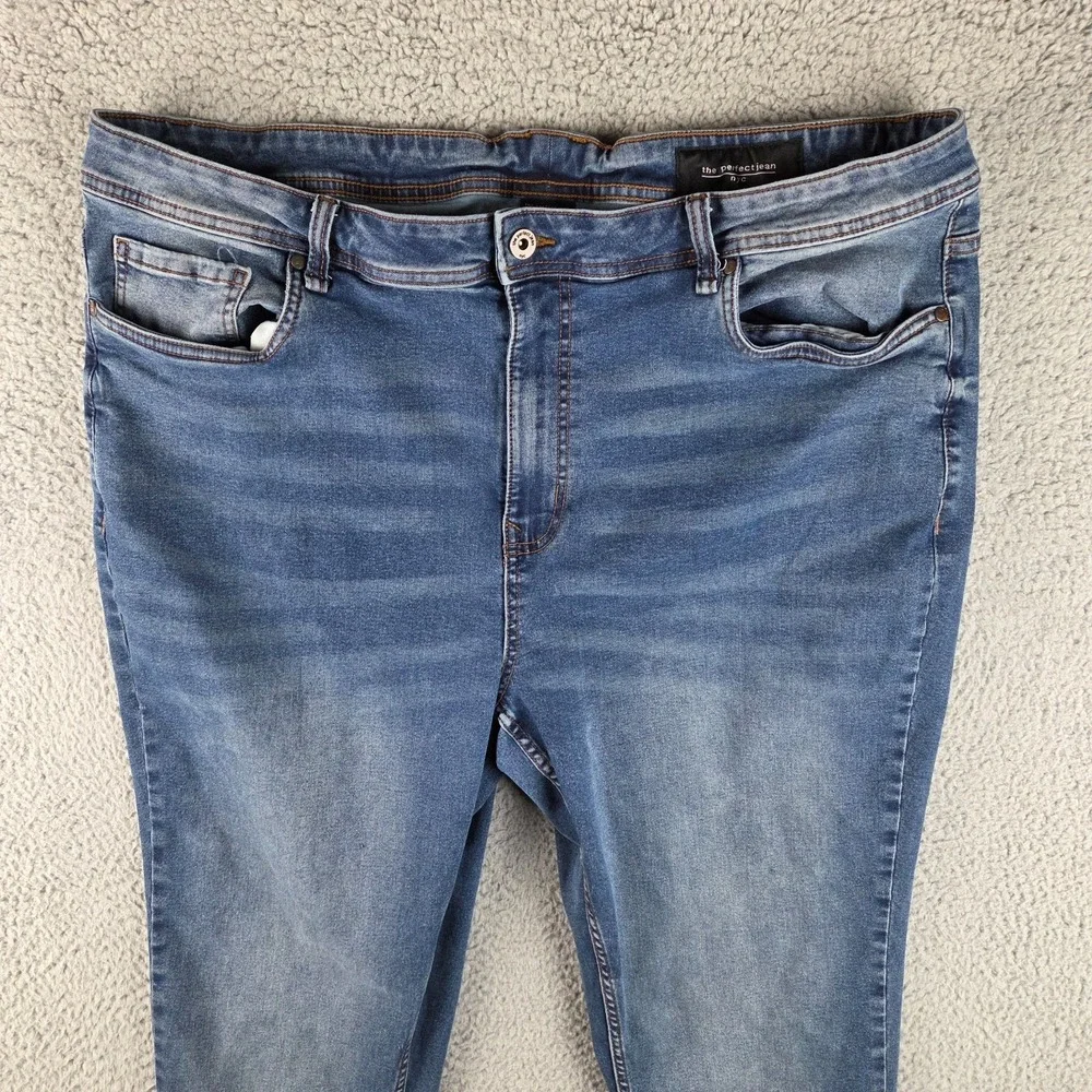 The Perfect Jean NYC Jeans‎ Mens 42x30 (41x30) Blue Slim Thick Tapered Stretch - Picture 2 of 11